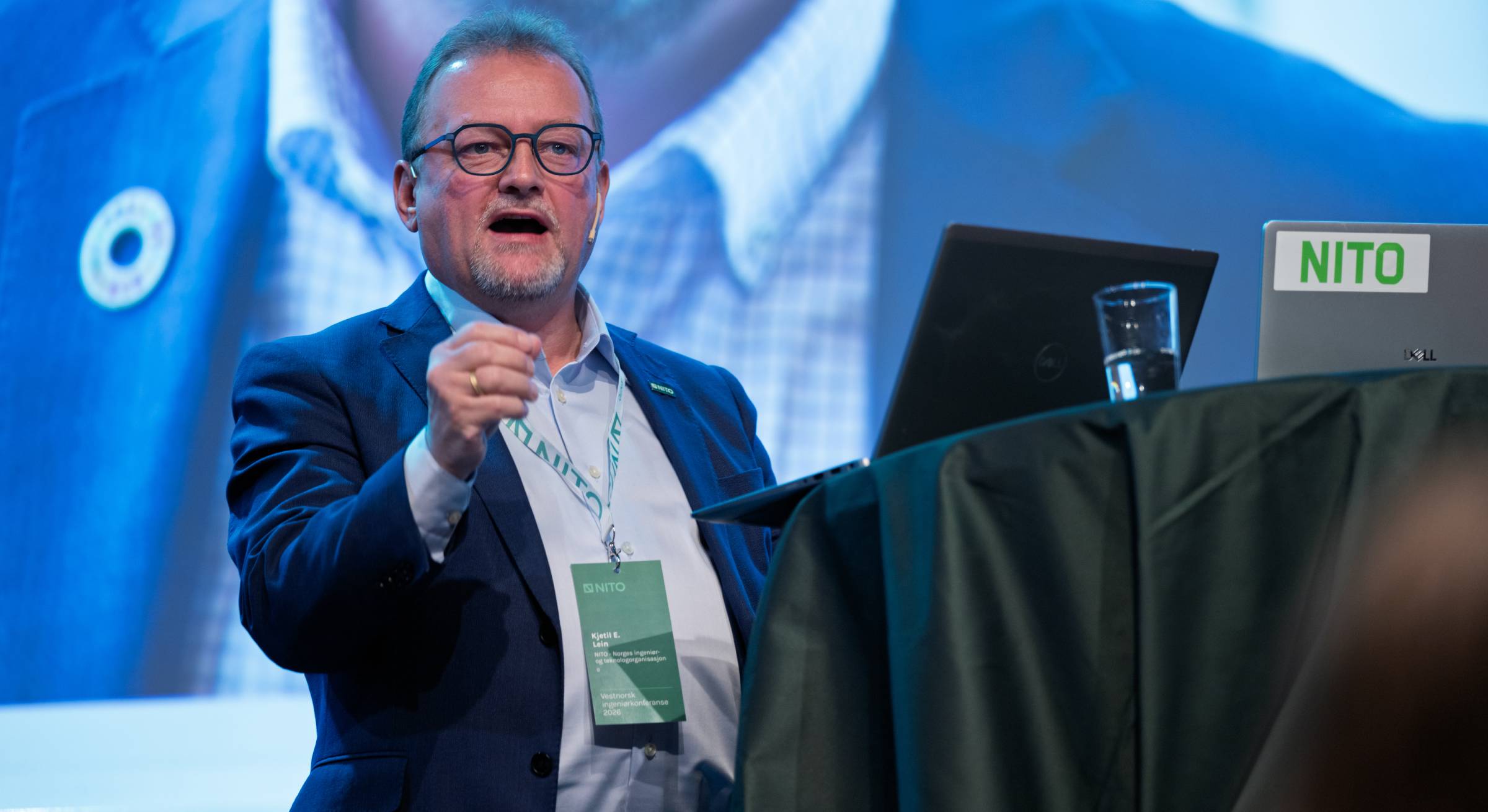Bildet viser NITO-president Kjetil Lein 